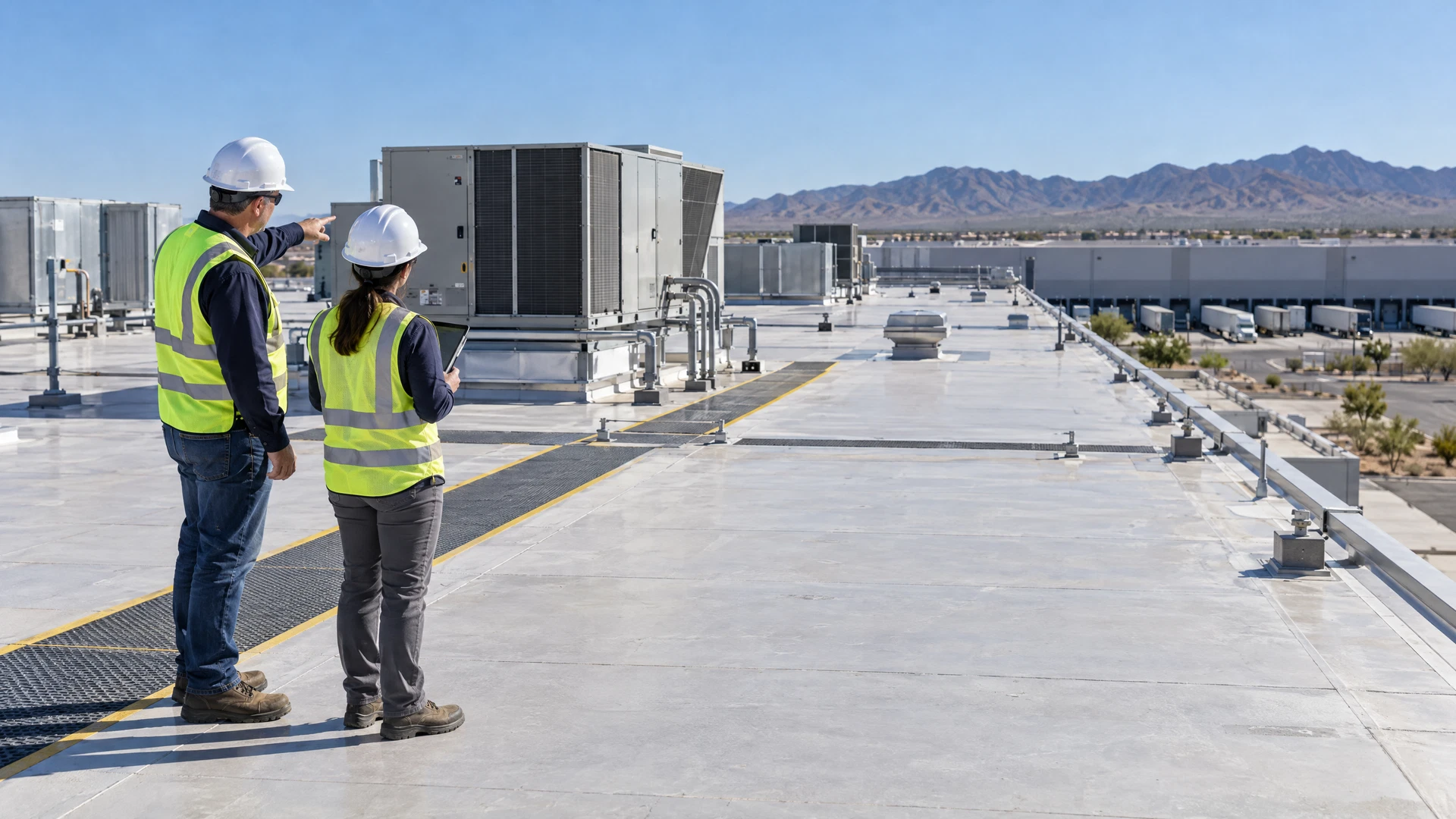 Commercial roof inspection and planning